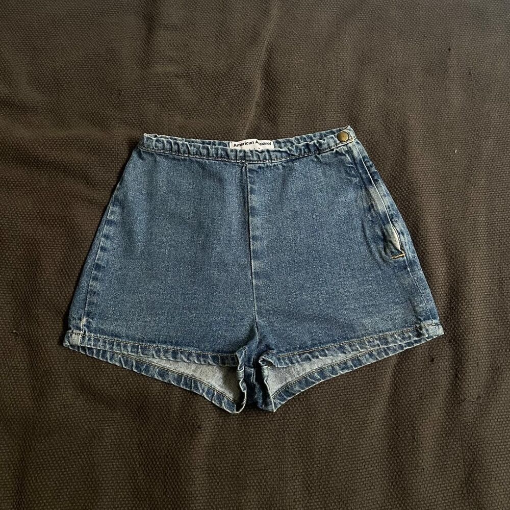 American Apparel High-Waisted Denim...